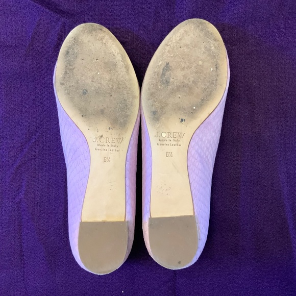 J. Crew Collection JANEY SNAKESKIN Flats - Picture 5 of 9